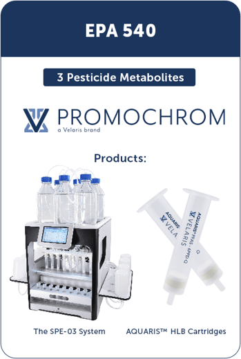 EPA 540 Solid Phase Extraction system with SPE cartridges EPA 540 Solid Phase Extraction system with SPE cartridges